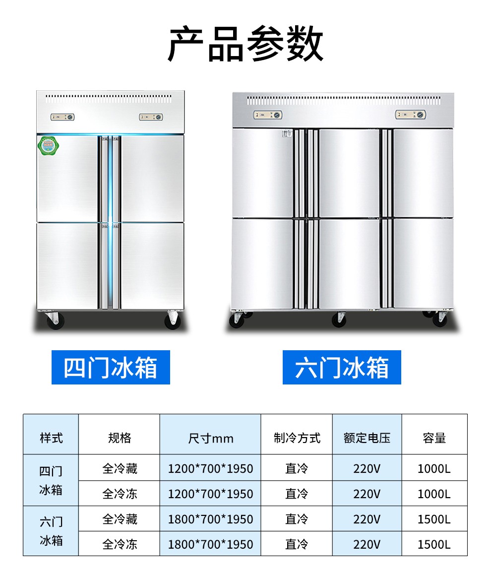  商用四門冰箱